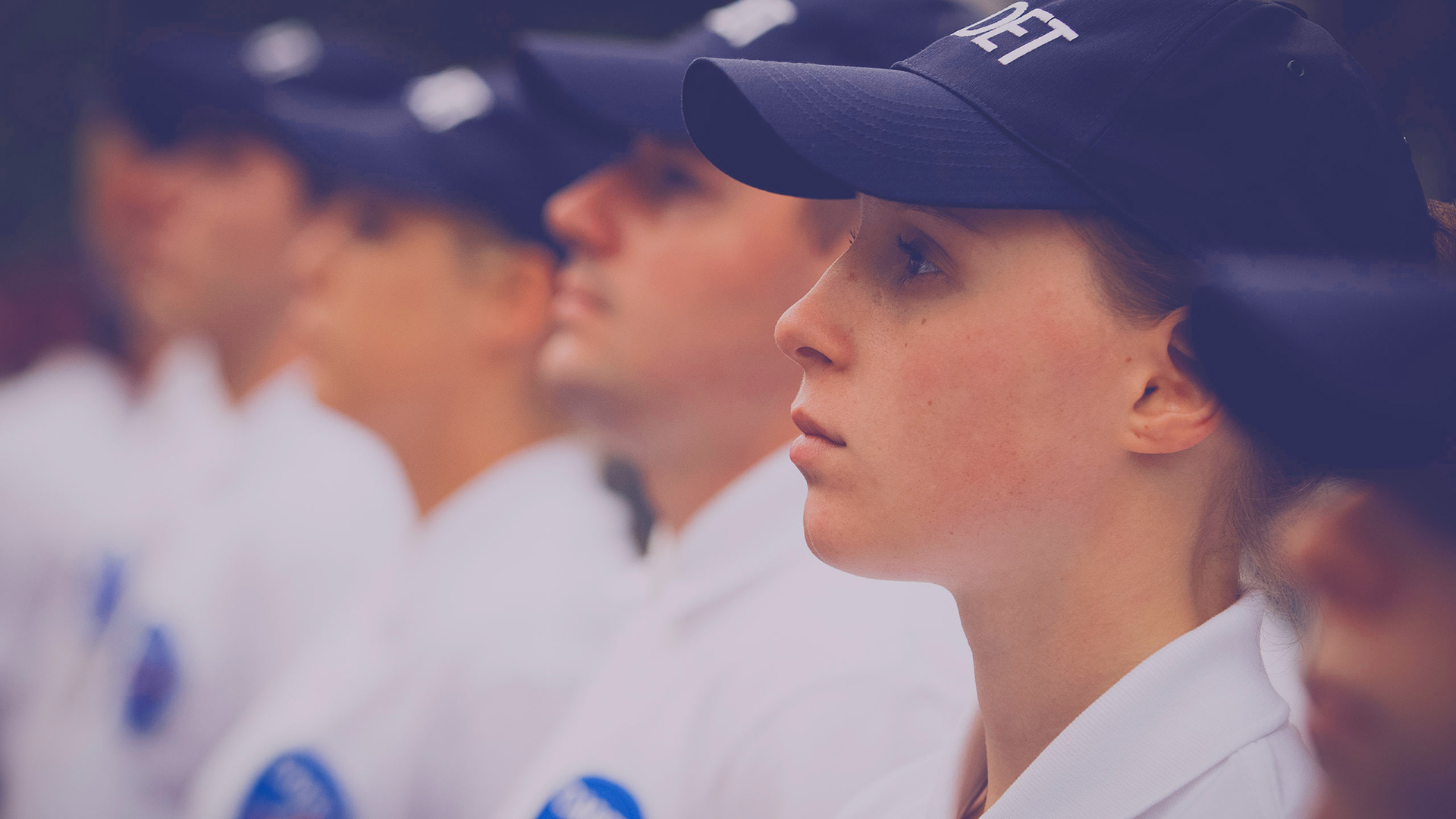 Cadets de la République en rang