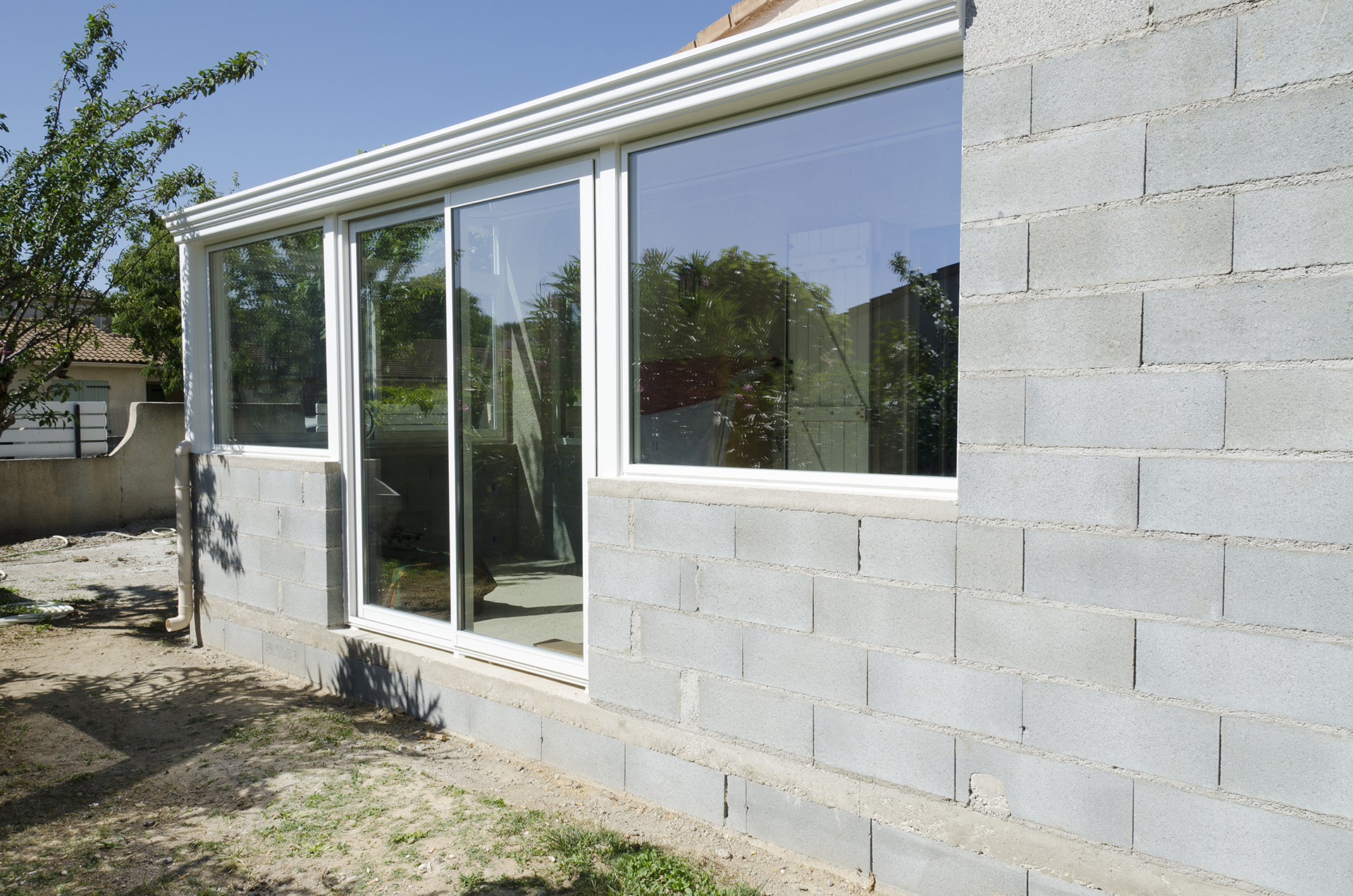 Chantier d'agrandissement d'une maison