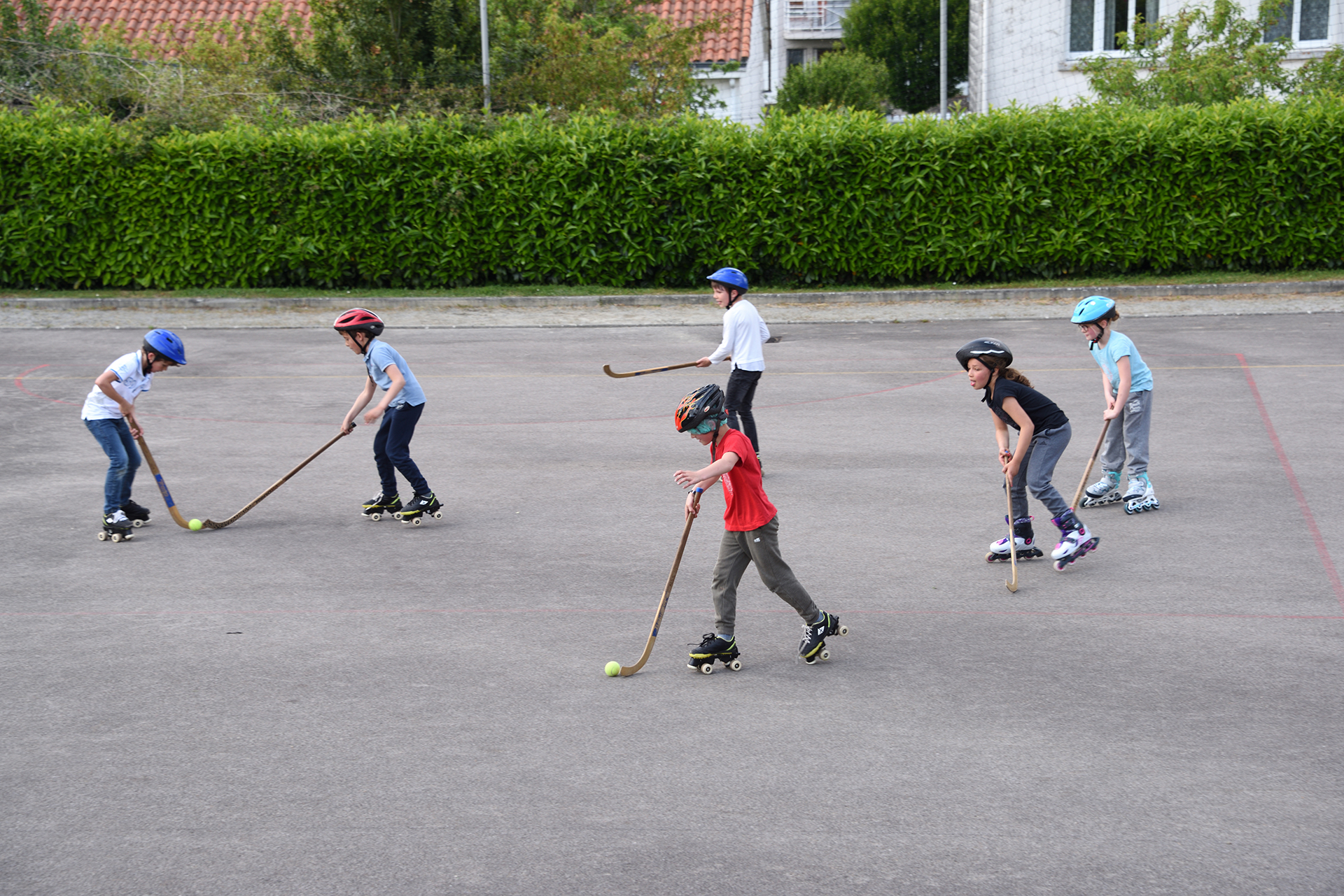 Rink-hockey à l'école de La Fontaine