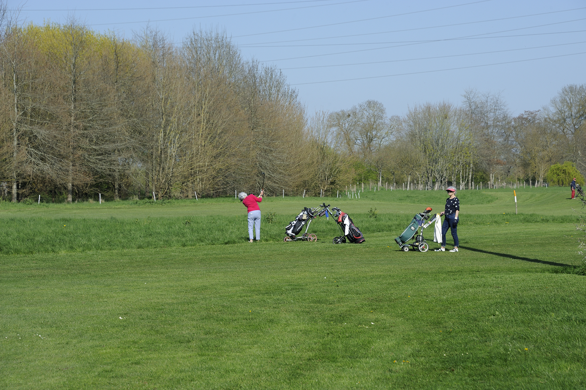 Joueuses de golf sur l'île Pinette