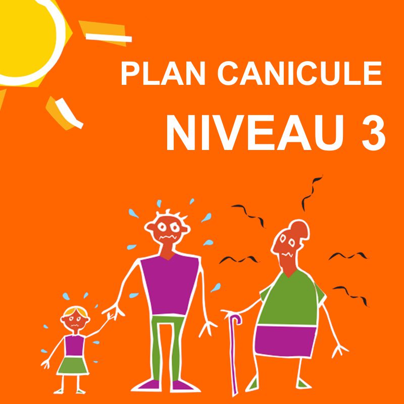 Visuel plan canicule niveau 3