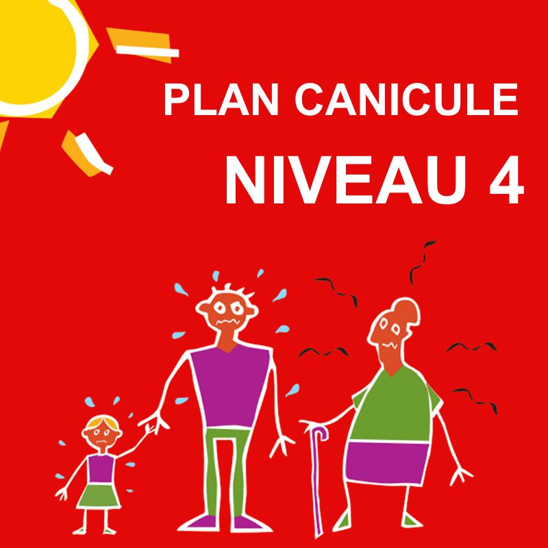 Visuel plan canicule niveau 4