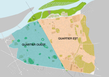 Découpage des quartiers de la Ville